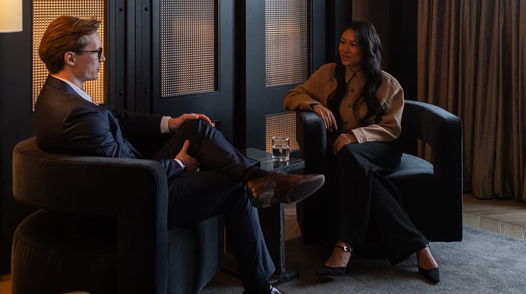 Dr. Demsey meeting with patient